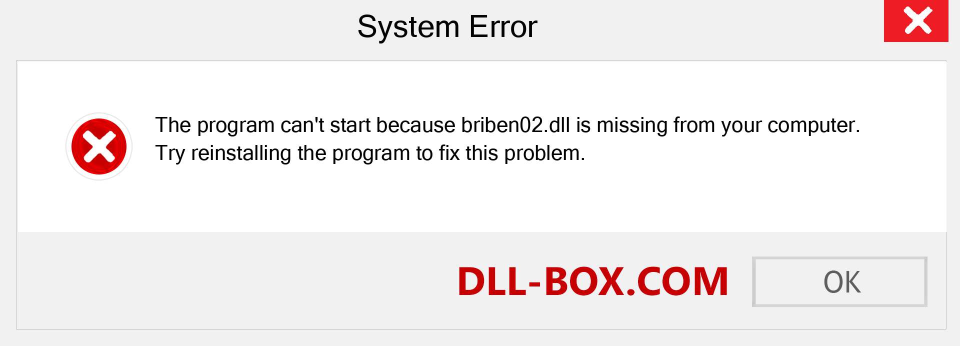  briben02.dll file is missing?. Download for Windows 7, 8, 10 - Fix  briben02 dll Missing Error on Windows, photos, images